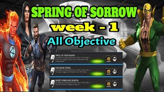 Mcoc Spring Of Sorrow #week1 all objective