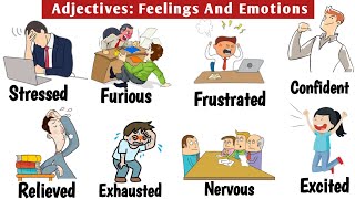 Adjectives: Feeling and emotions | Most Common Adjectives | 25+ English Vocabulary