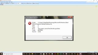 Error Message Windows Host Cannot Find The File  Code 80070002