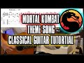 Mortal Kombat Theme Song  Guitar Tutorial Classical