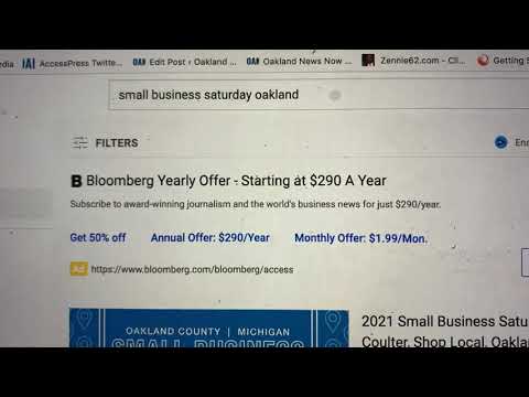 Type Small Business Saturday Oakland In YouTube You Get Oakland County Mich Not Oakland California