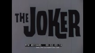 " THE JOKER "  1950s UNITED STATES STEEL ACCIDENT PREVENTION FILM w/ HANS CONRIED MD10485