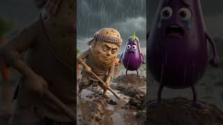 Poor Potato & Rich Eggplant Friendship 🥔🍆❤️ | Emotional Story | AI 3D Animation