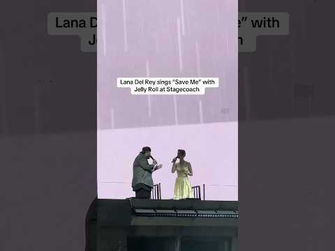 Jelly Roll Sings "Save Me" With Lana Del Rey At Stagecoach 2025 | Billboard #Shorts