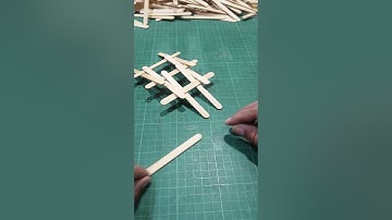Popsicle stick Leonardo Da Vinci Bridge #shorts