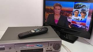 PHILIPS VR399 Smart Picture VHS VCR Video Cassette Player with Remote