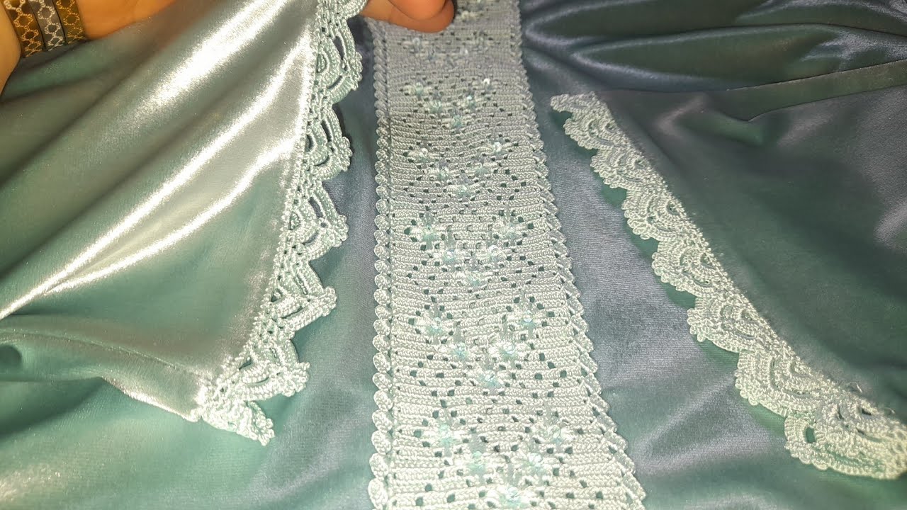 جديد الكروشيه تتمة القفطان كوزة جاكار موديل واعر او ساهل 