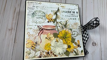 Bee House Cascading Page Mini Album Tutorial