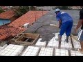 CONCRETANDO MINHA LAJE ISOPOR DE 12CM.