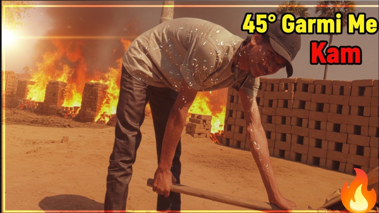 45° Garmi😱Me Kam || Bhatthe Ka Sach🔥 