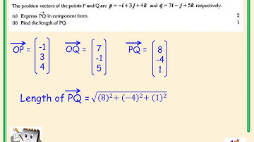 Higher Mathematics Vectors Video 3 - Basis Vectors