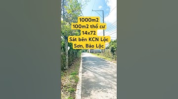 1000m2 sẵn thổ cư, sát bên KCN Lộc Sơn, Bảo Lộc #datbaoloc #batdongsan #muabandatgiare