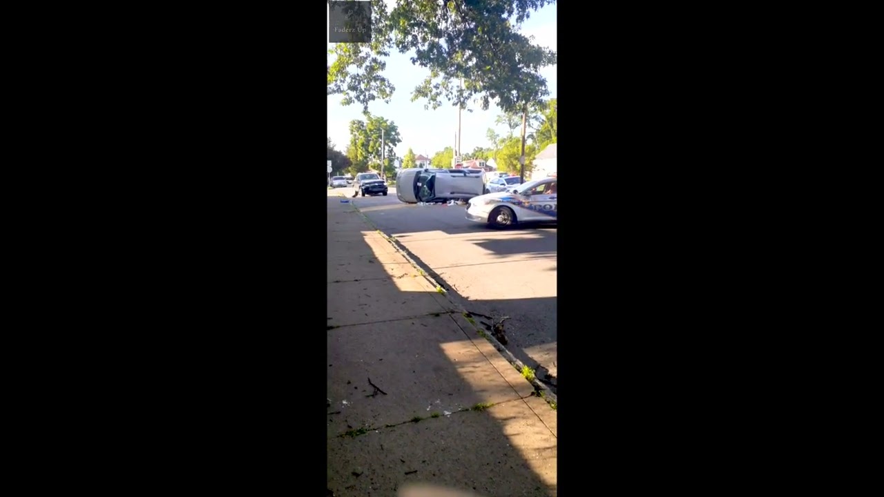 Car Flips Over in Serious Crash at 23rd & Oak Street | Louisville, KY | April 10, 2024