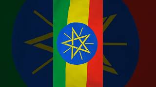 Ethiopia flag waving over screen (loop): You are free to use this video (No copyright video).