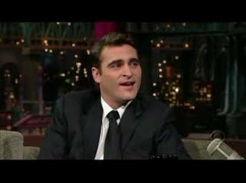 Joaquin Phoenix on Letterman