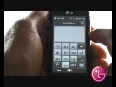 Email Set-up Tutorial | LG GM750 Layla | LG Tutorials.co.uk