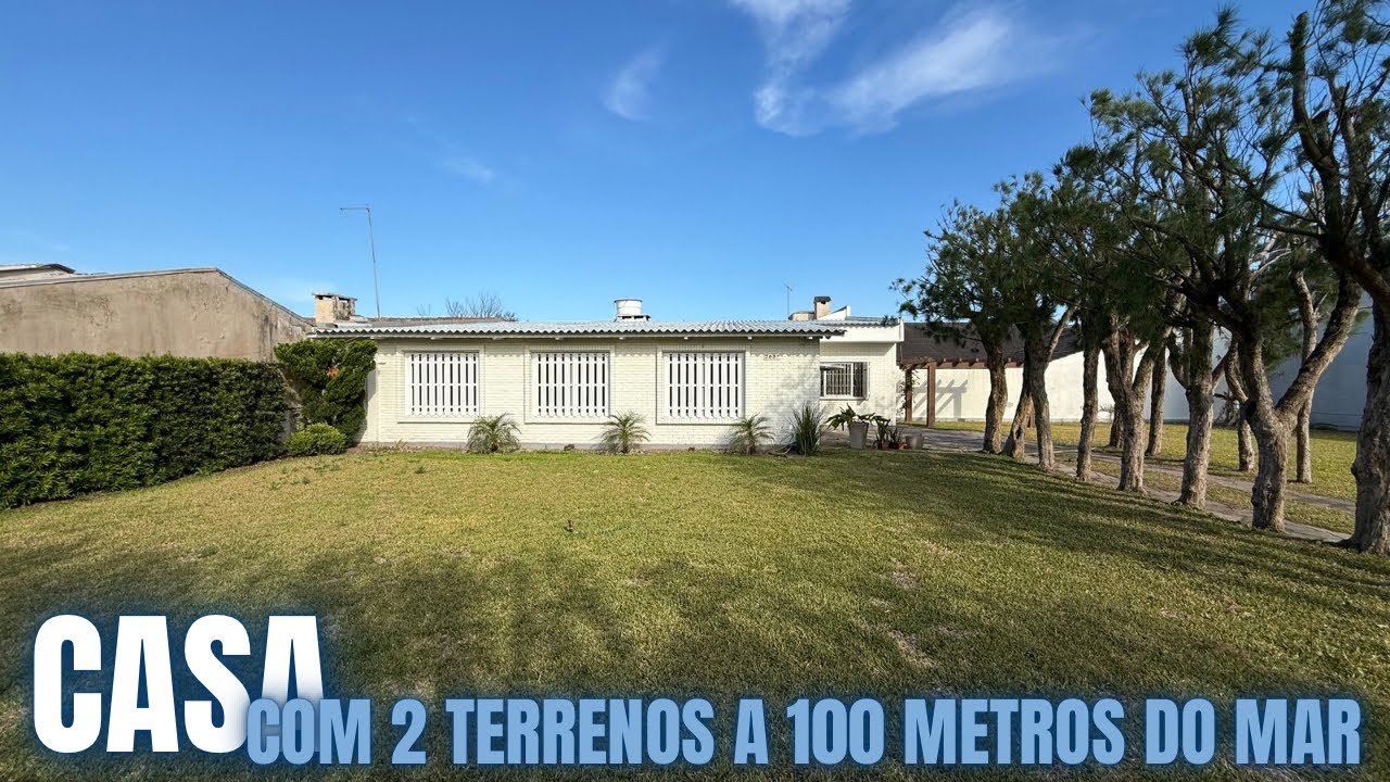 CASA COM 2 TERRENOS A 100 METROS DO MAR | IMOBILIÁRIA MEDEIROS - TRAMANDAÍ / RS