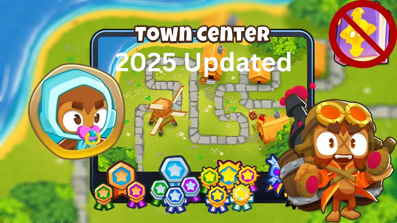🔥 Town Center EASY STANDARD Guide | No Monkey Knowledge - BTD6 (2025 ...