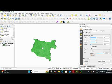 NDVI Mapping in QGIS Using Google Earth Engine 🌱