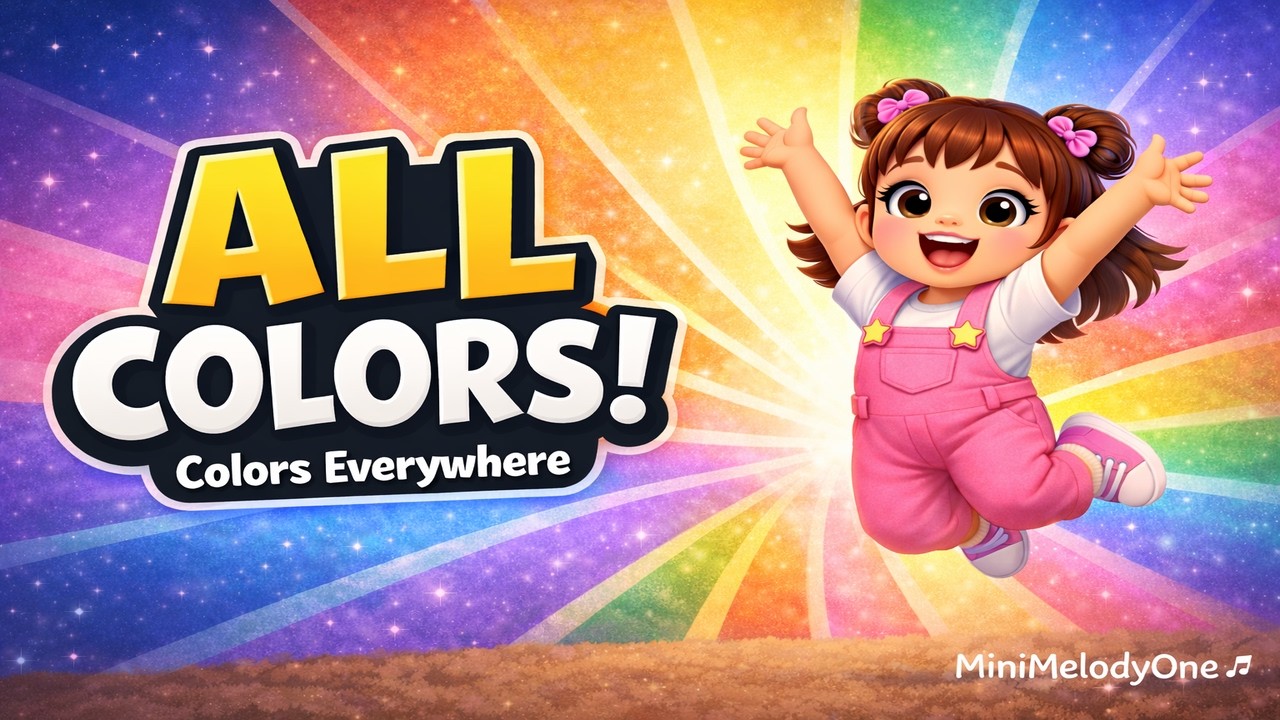 Colors Everywhere | All Colors Song | MiniMelodyOne 🎨