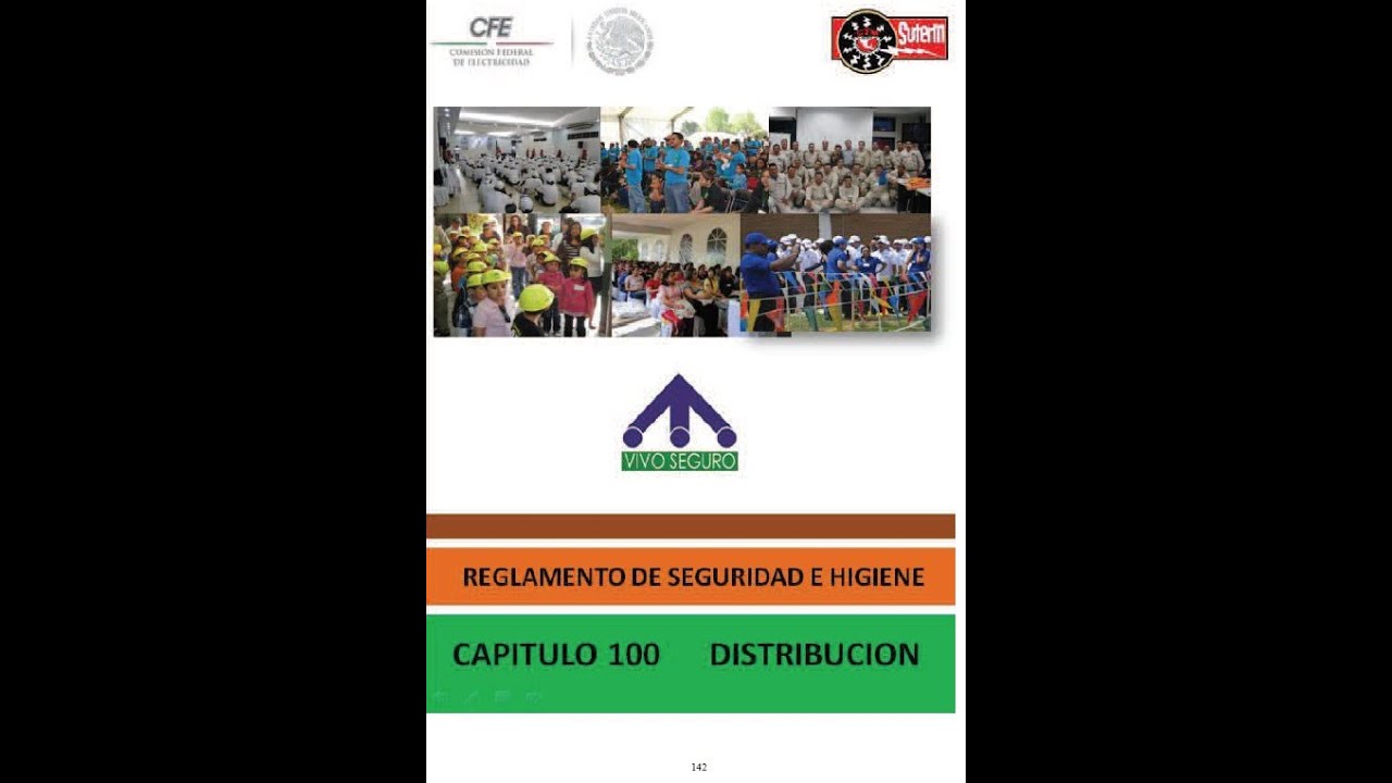 CFE-SEGURIDAD ELECTRICA-CAPITULO 100 REGLAMENTO DE SEGURIDAD E HIGIENE