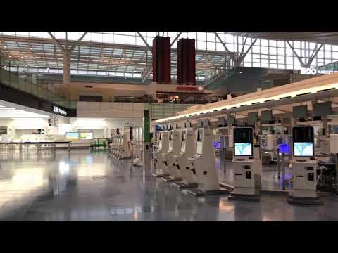 Haneda Airport International terminal Departure hall, November 2020