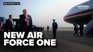 Trump to fly on NEW Air Force One to North Dakota