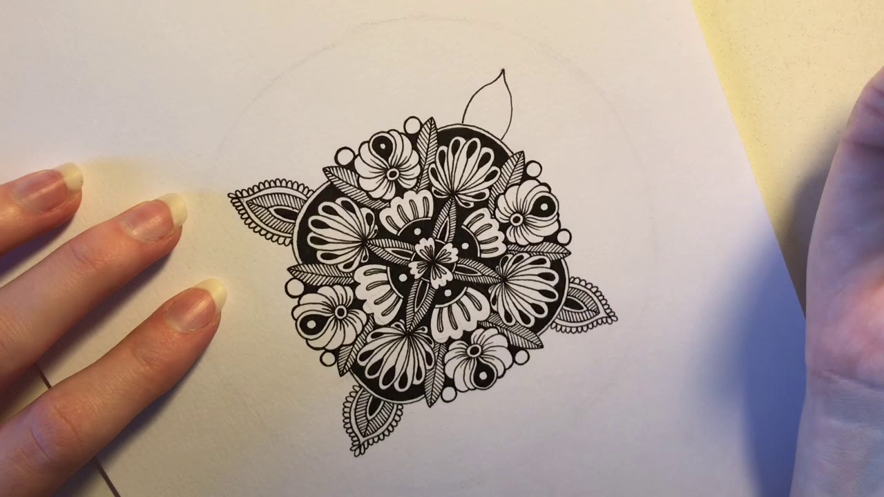 January Mandala Time Lapse - YouTube