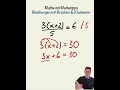 ➗ Gleichung mit Bruch &amp; Klammern – SO rechnet man das richtig! 😎