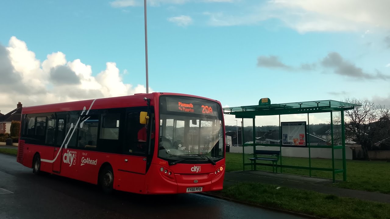 Plymouth Citybus 2468, YY66PFK, 20A to Plymouth.