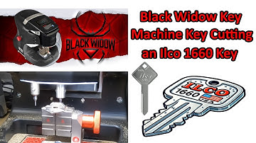 (620) Black Widow Key Machine Cutting an Ilco 1660 Key