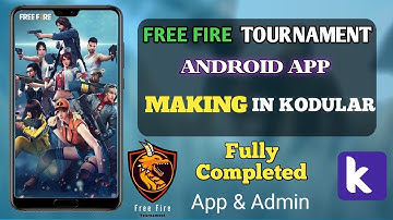 How To Make A Free Fire Tournament App In Kodular | Final Part