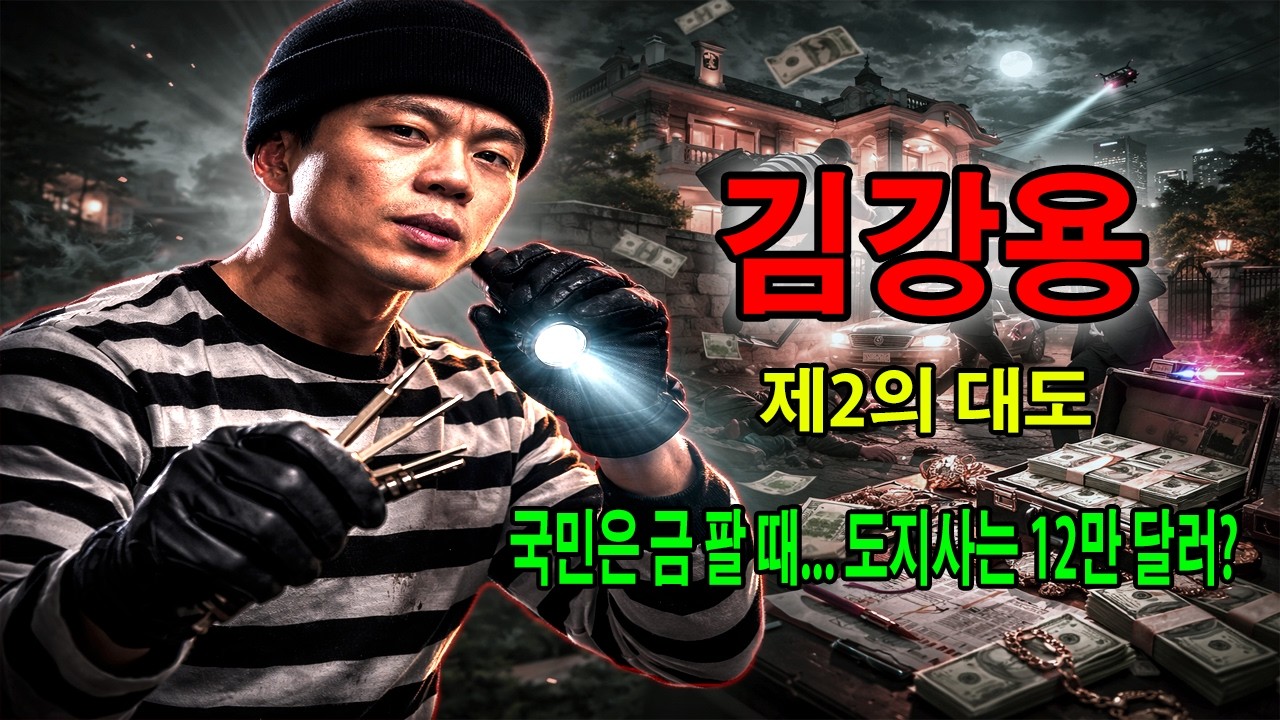 김강용 - 제2의 대도 - 국민은 금반지 팔 때 도지사 집엔 12만 달러가 있었다!