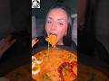 Anali Review spicy noodles with egg, sausage#shorts #asmr #mukbang #trending