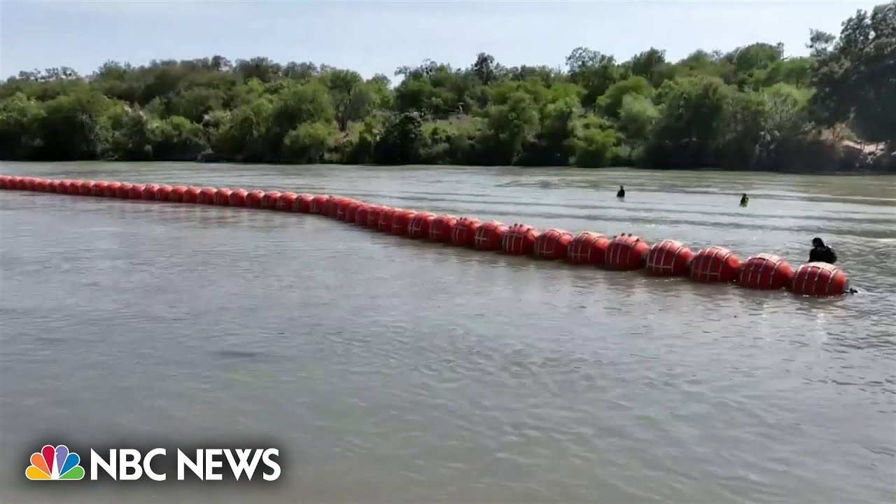 DOJ threatens to sue Texas over buoy wall at southern border