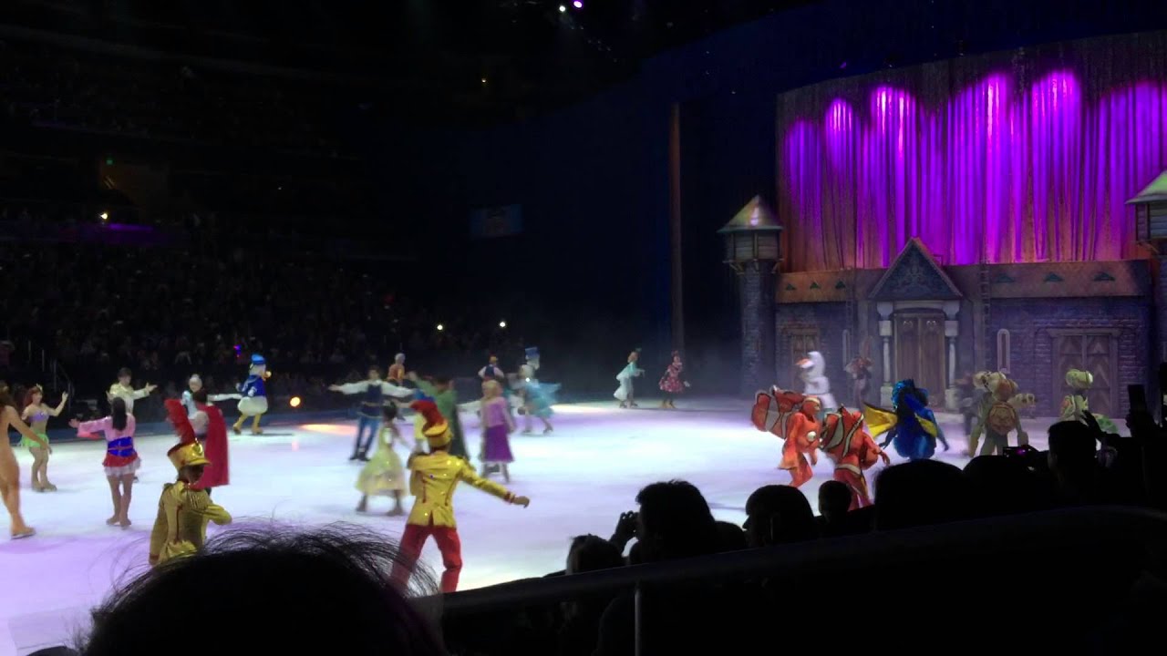 Disney on ice 2015 .... Amira enjoying the show ...
