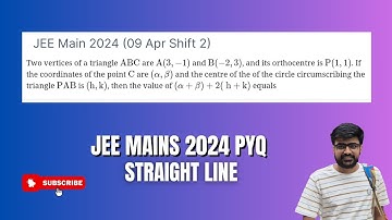 Two vertices of a triangle ABC are A(3,-1) and B(-2,3), and it