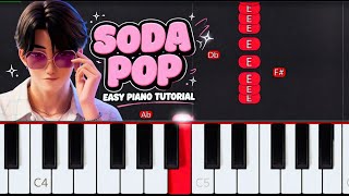 KPop Demon Hunters - SODA POP (Easy Piano Tutorial)