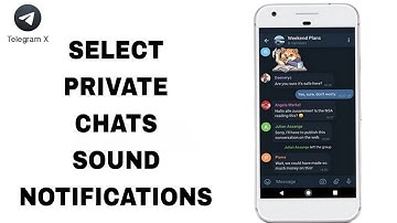 How To Select Private Chats Sound Notifications On Telegram X App
