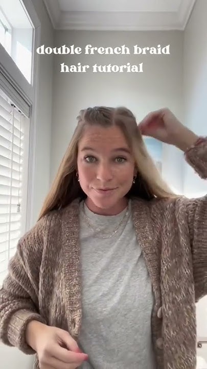  Double French braids tutorial #hair #hairtutorial #braids #shorts - YouTube
