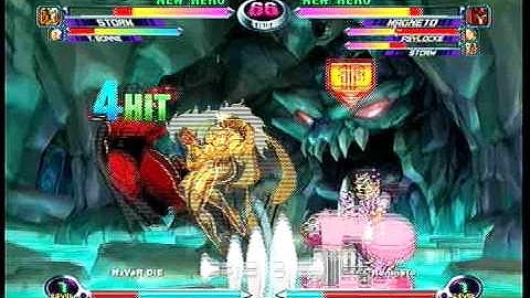 MvC2 Online (360): Nxver Die (MST) vs Brett (MSP) 6 .:10.26.09:.