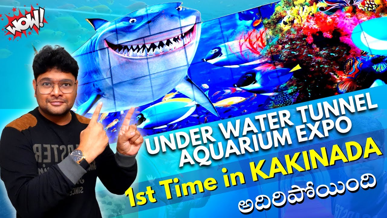 1st Time Underwater Tunnel aquarium in Kakinada Kakinada under water