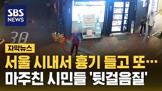 서울 시내 '흉기 난동' 60대 체포…&quot;유튜브…