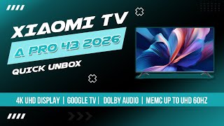 Xiaomi Tv A Pro 2026 43inch Unboxing  Quick Look Inside The Box