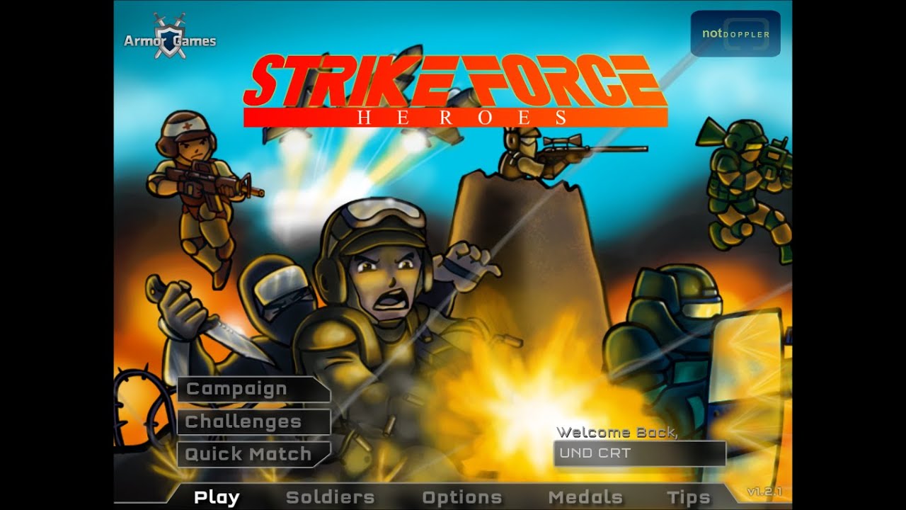 Strike Force Heroes 1, Challenges Missions 1 - 10 - YouTube