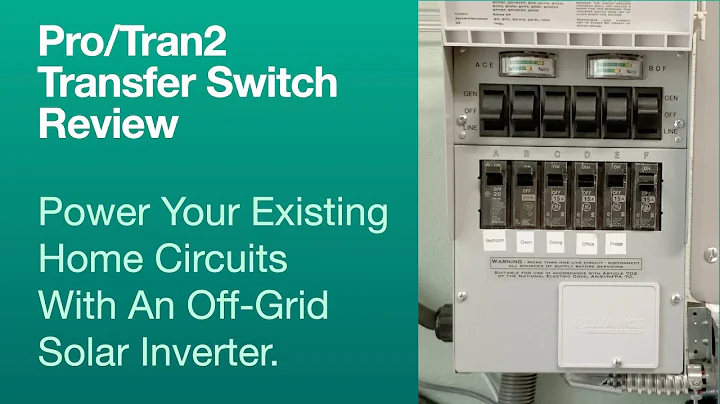 Upgrade Your Home Circuits with Pro/Tran2 Transfer Switch