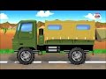 Tentara Truk-Mobil garasi | Kartun untuk anak | Populer Anak Video | Army Truck | Car Garage