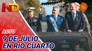 This is how the OFFICIAL JULY 9th CEREMONY led by Llaryora is unfolding in Río Cuarto screenshot 1