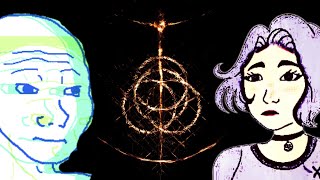 Wojak tries Elden Ring to impress gamer girlfriend