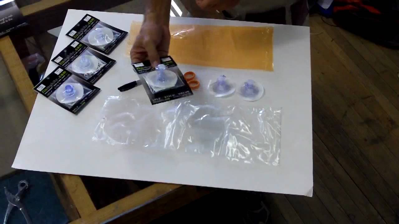 How To Install Selfstick Valve on your Kite Bladder YouTube